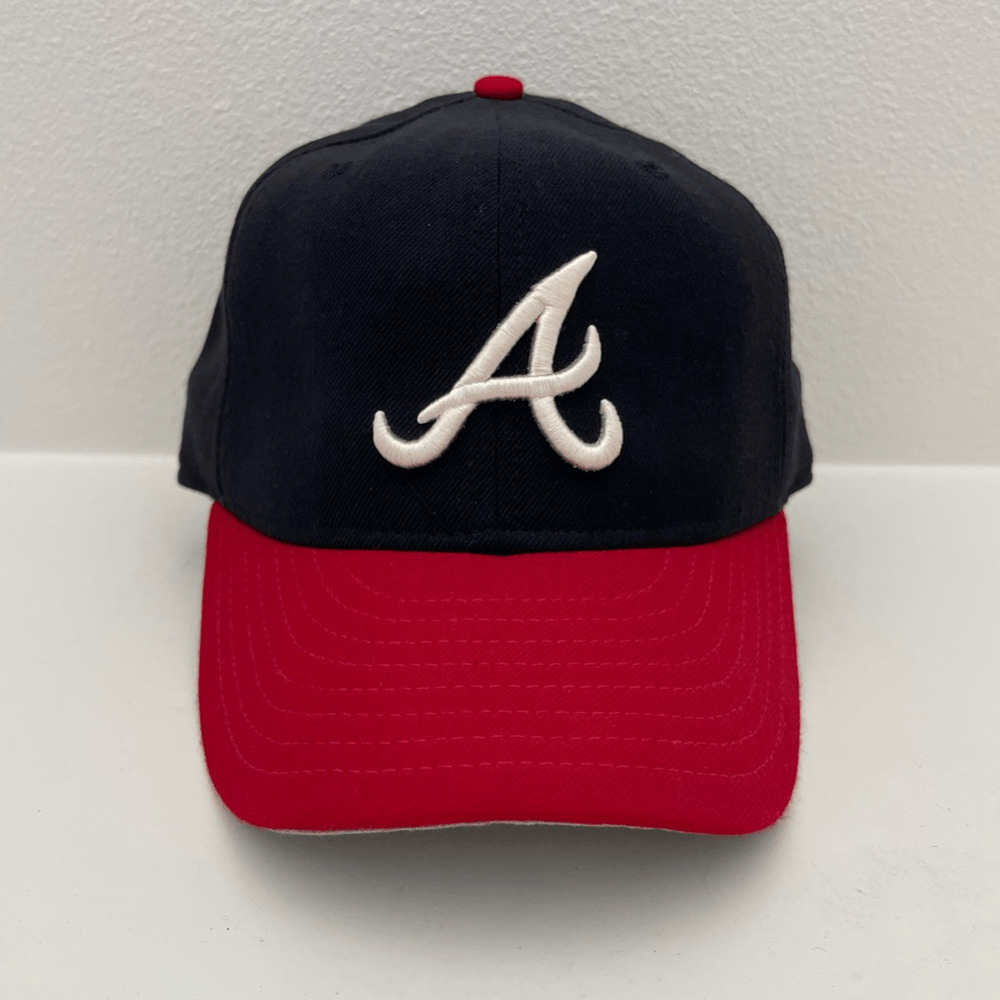 New Era Atlanta Braves Navy and Red MLB Cap with White A Logo